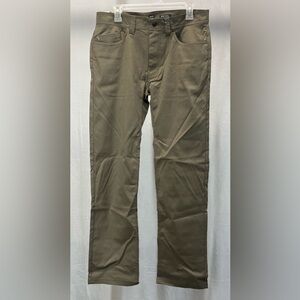 Prana Men's Brion Olive Straight Leg Pants 32x32